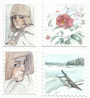 Set of 4 cards sold
